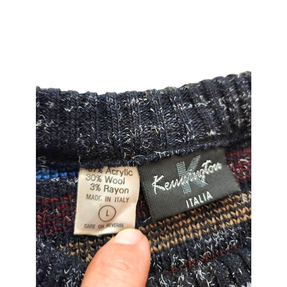 Men's Multicolor Patterned Sweater - Picture 4 of 6